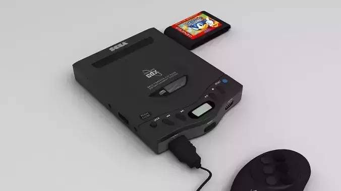 Sega Genesis CDX 3D model