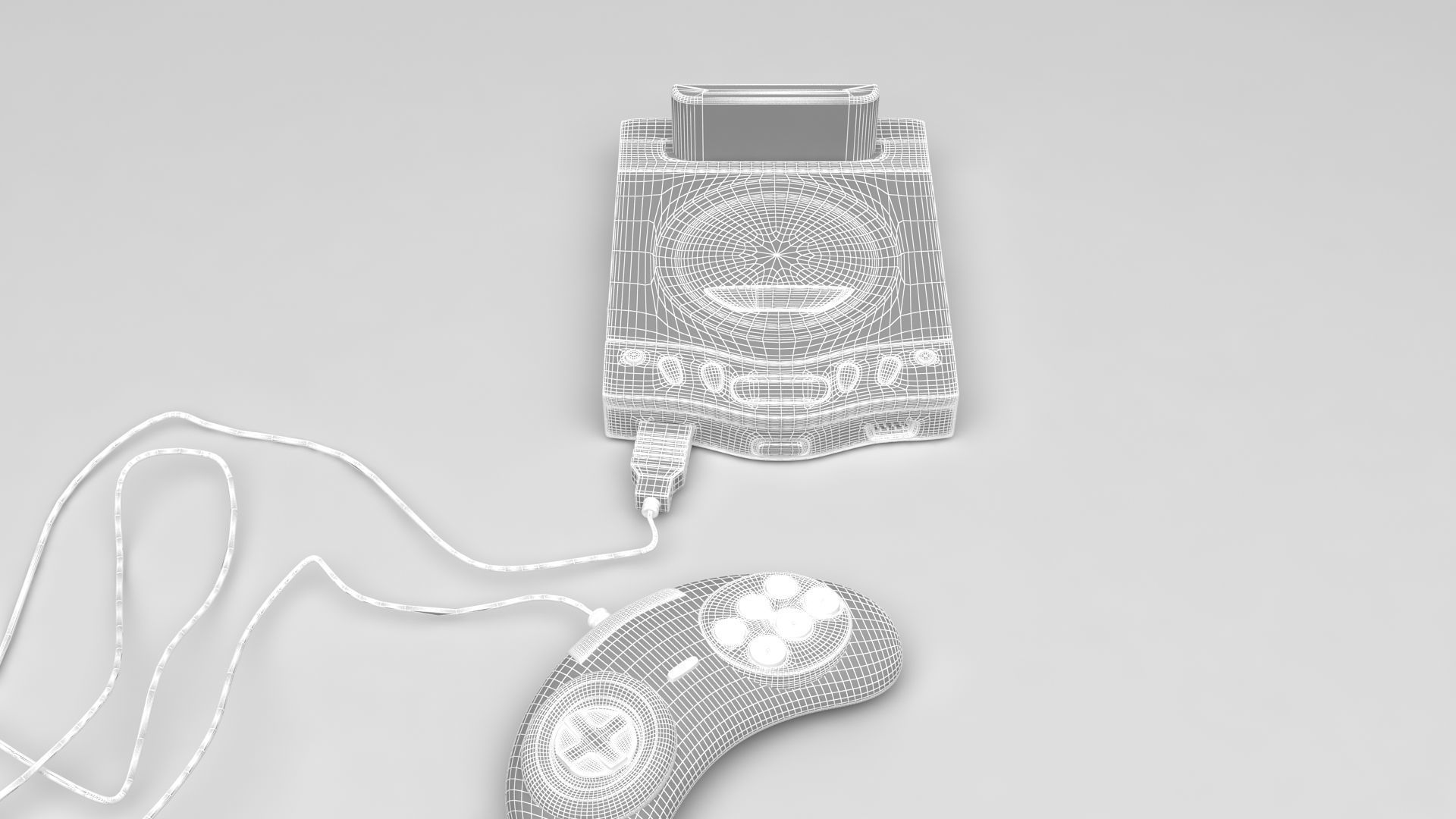 Sega Genesis CDX 3D model_8