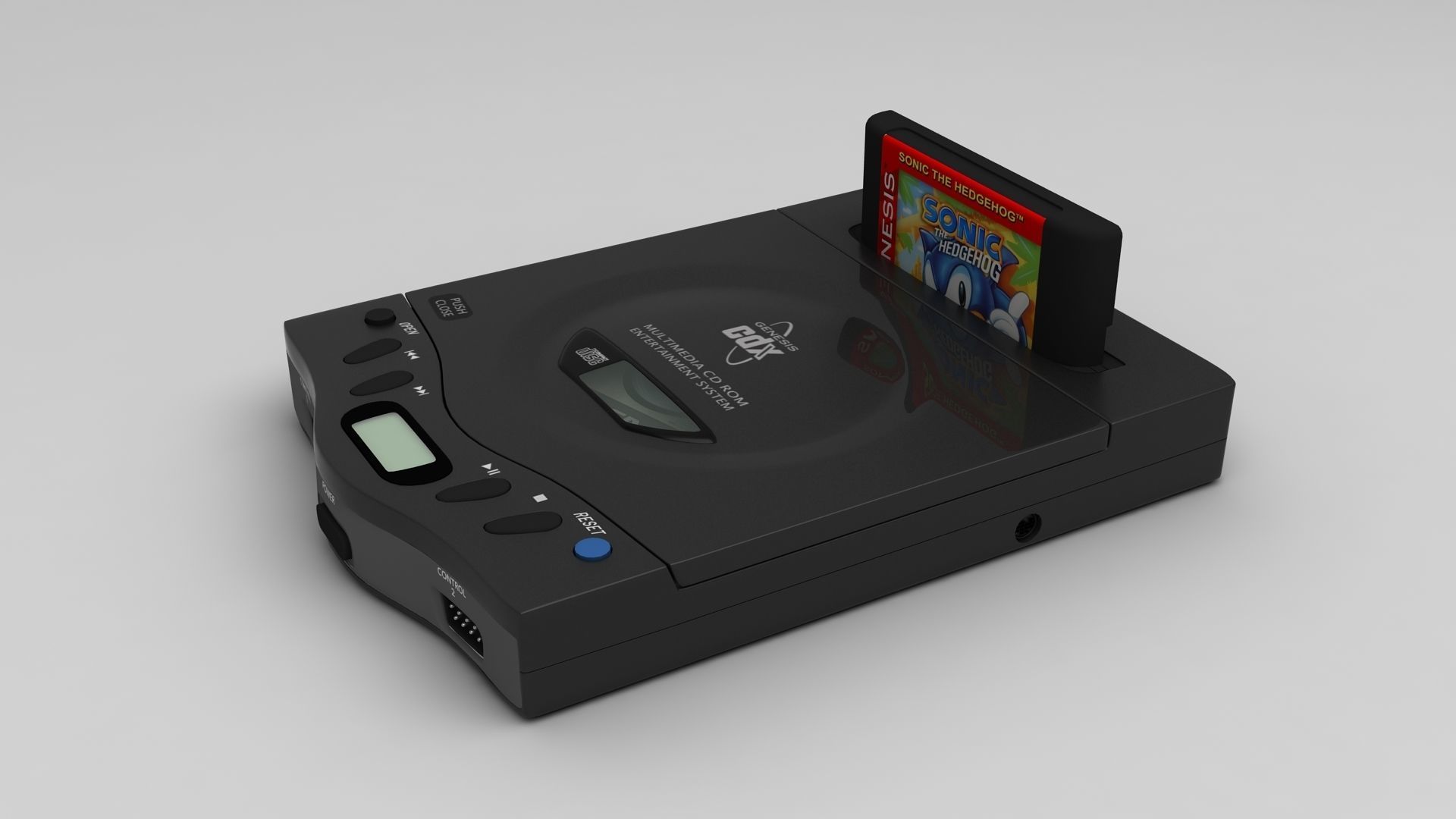 Sega Genesis CDX 3D model_5
