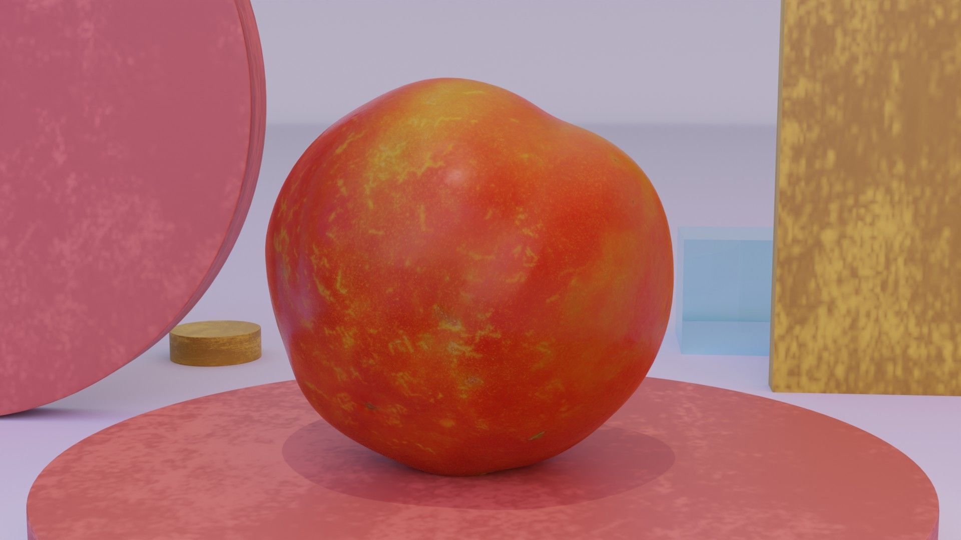 Tomato 07 Low-poly 3D model_5