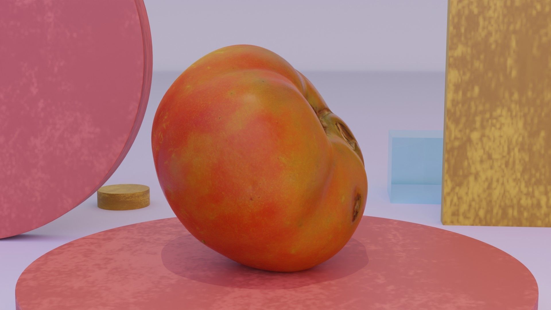 Tomato 07 Low-poly 3D model_3