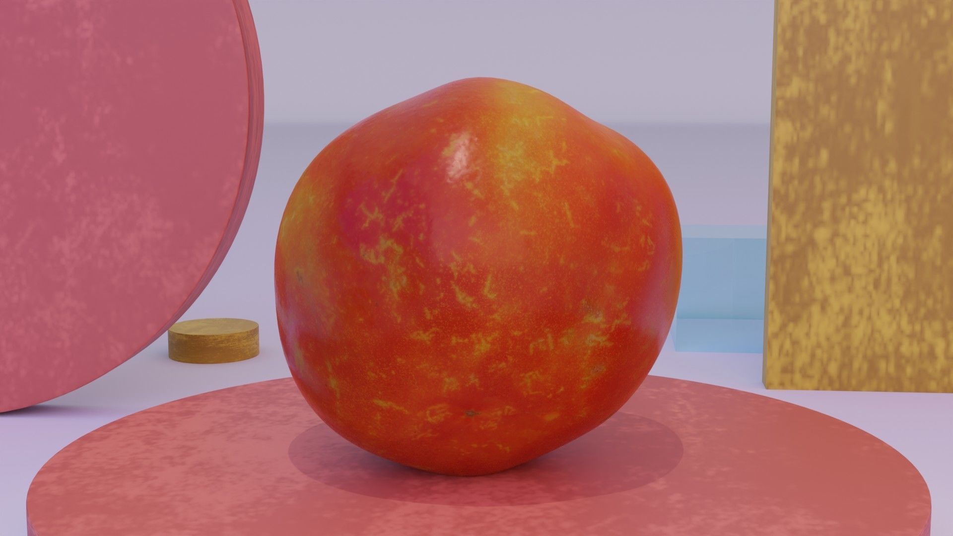Tomato 07 Low-poly 3D model_6
