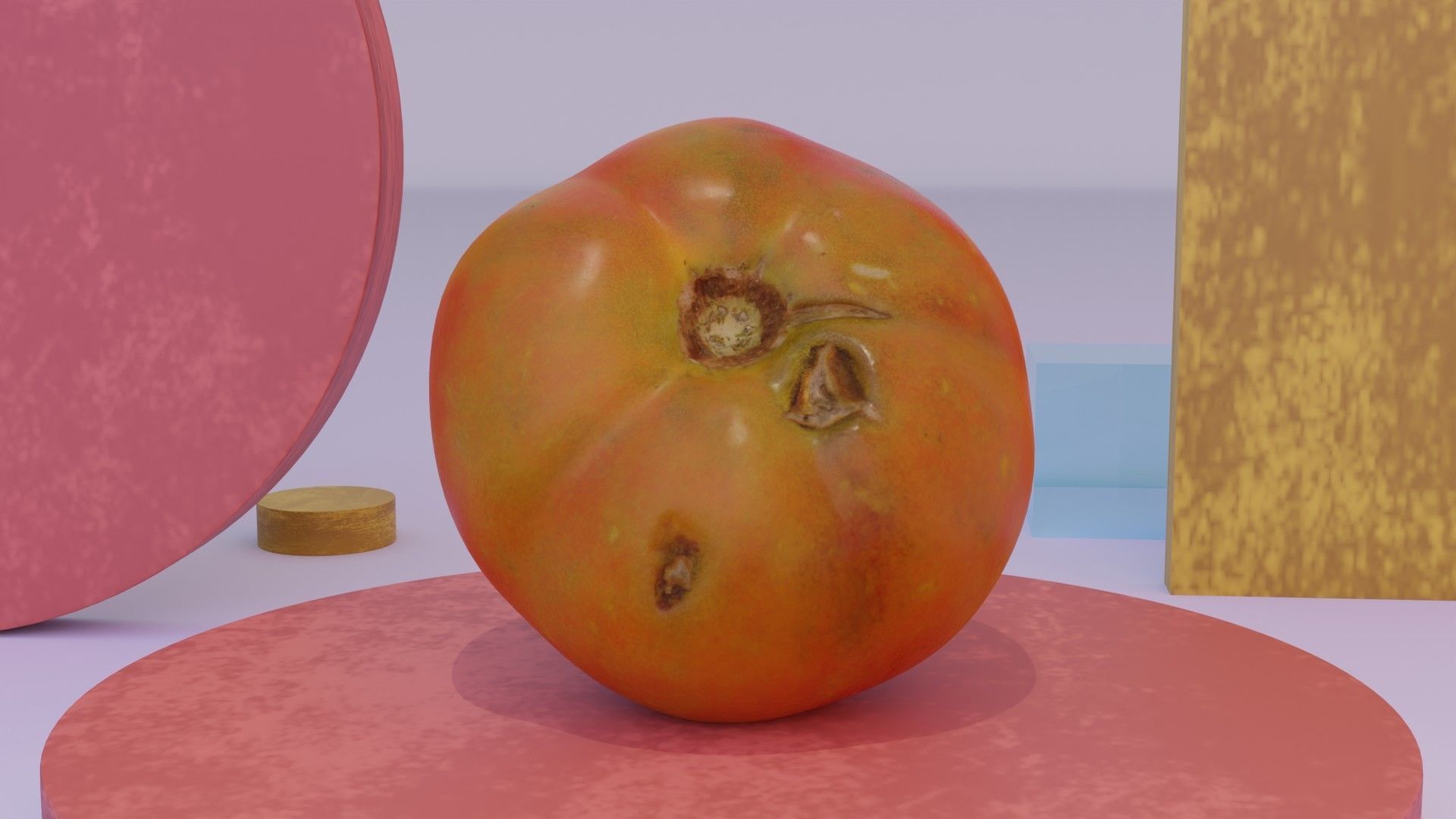 Tomato 07 Low-poly 3D model_1