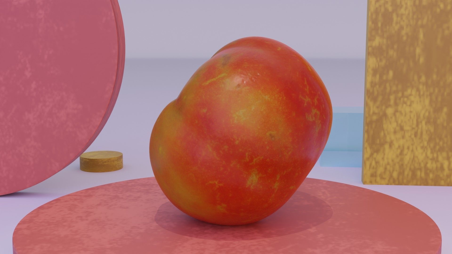 Tomato 07 Low-poly 3D model_8