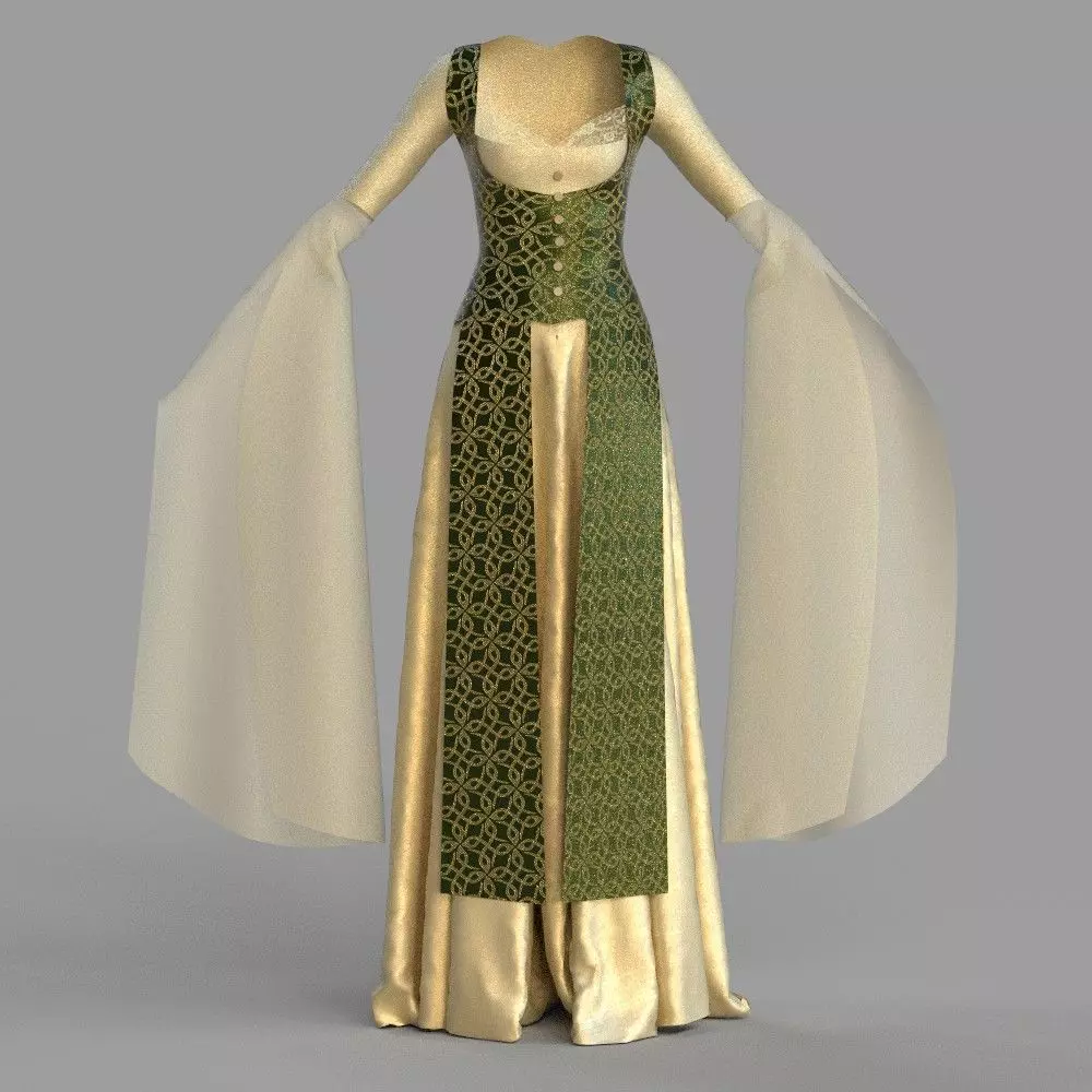 Hatice Sultan dress Free 3D print model