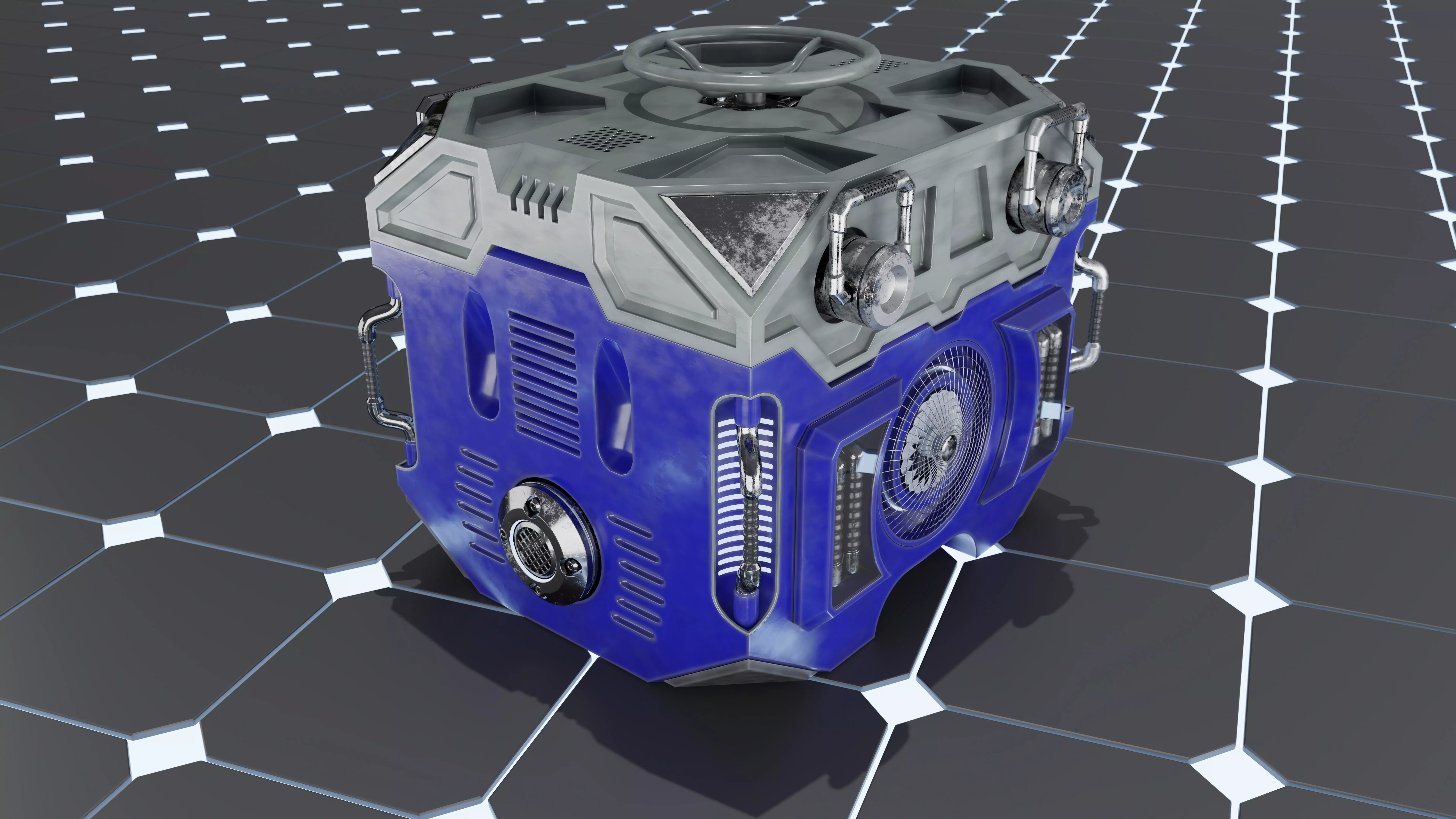 Sci-fi Container 3D model