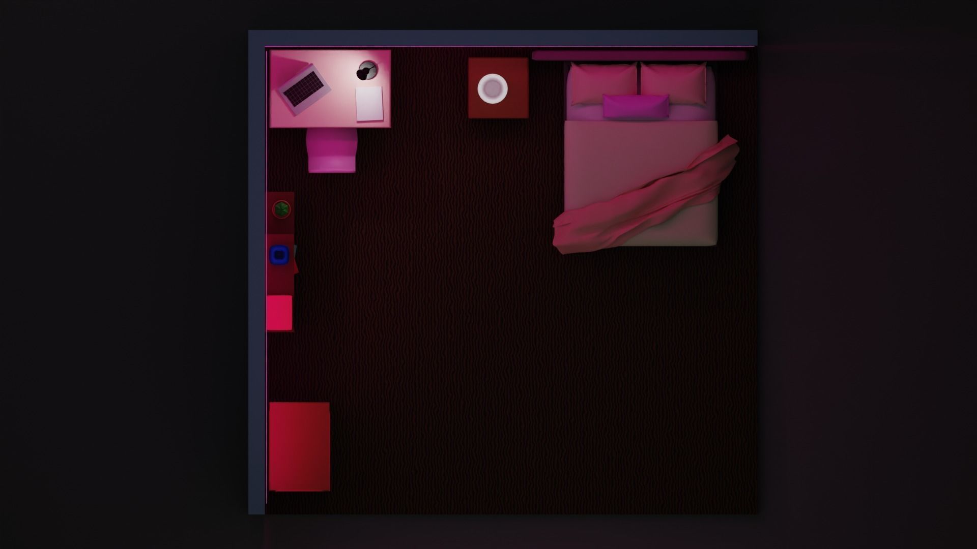 Student Room 3D model_3