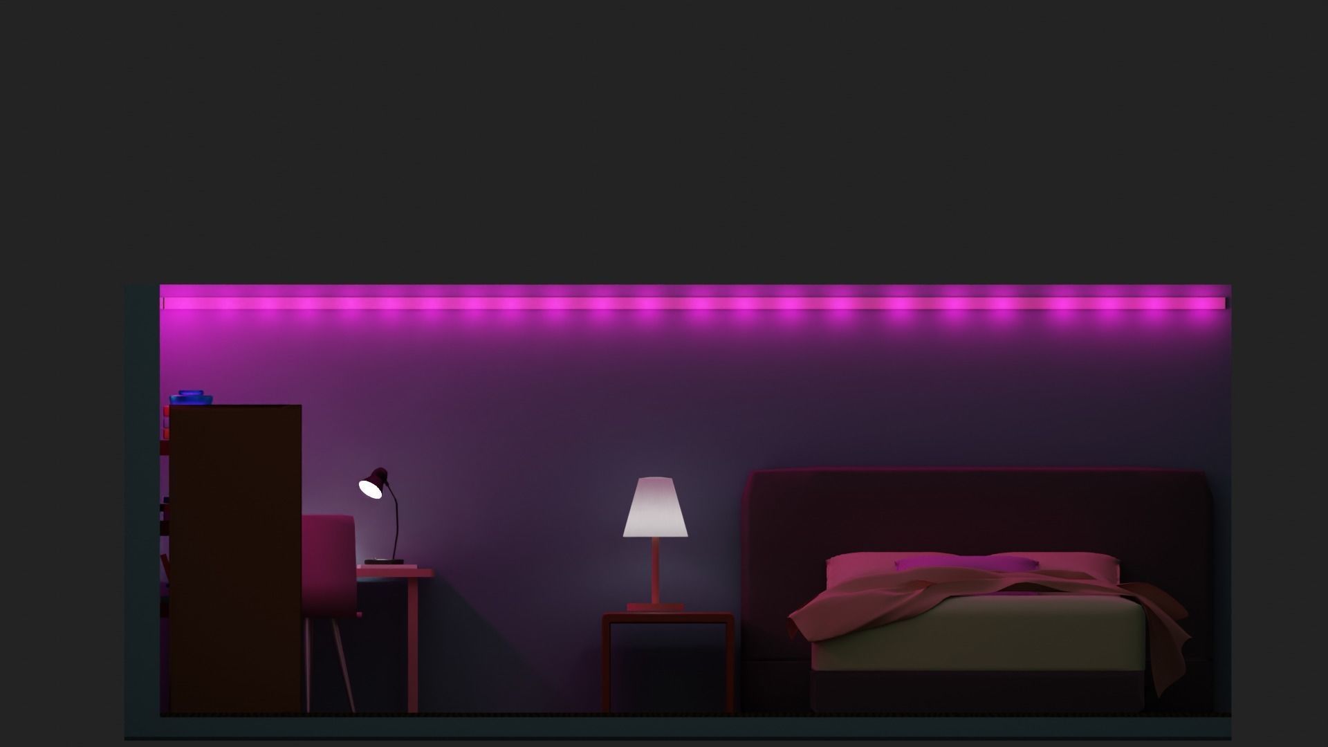 Student Room 3D model_1