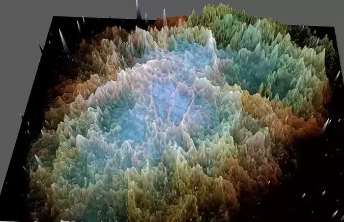 Crab nebula deep sky object 3d software analysis 3D print model