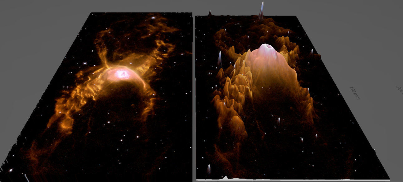 Red Spider nebula deep sky object 3d software analysis 3D print model_1