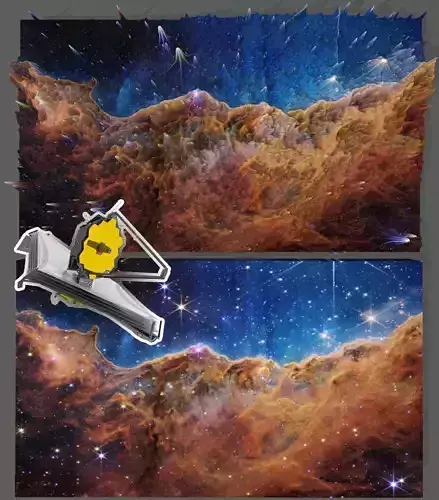 James webb space telescope deep sky object 3d software analysis 3D print model
