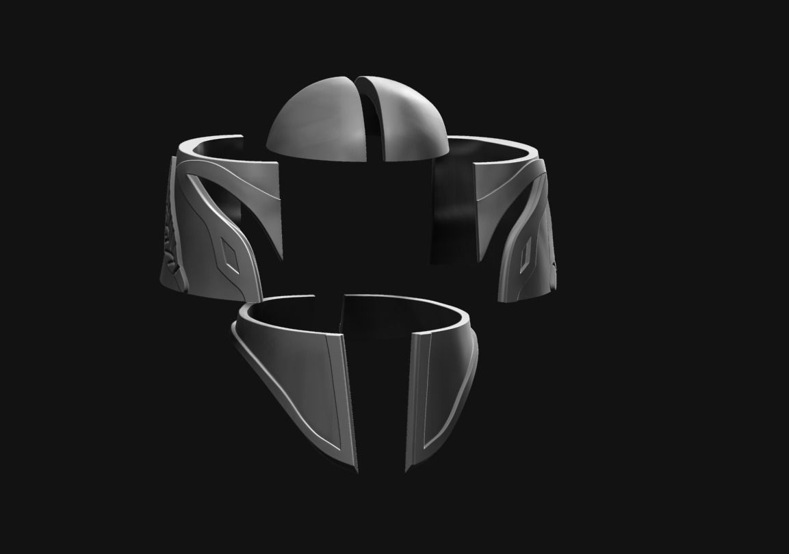 STL Pantheon baker helmet Cosplay 3d print 3D print model_7