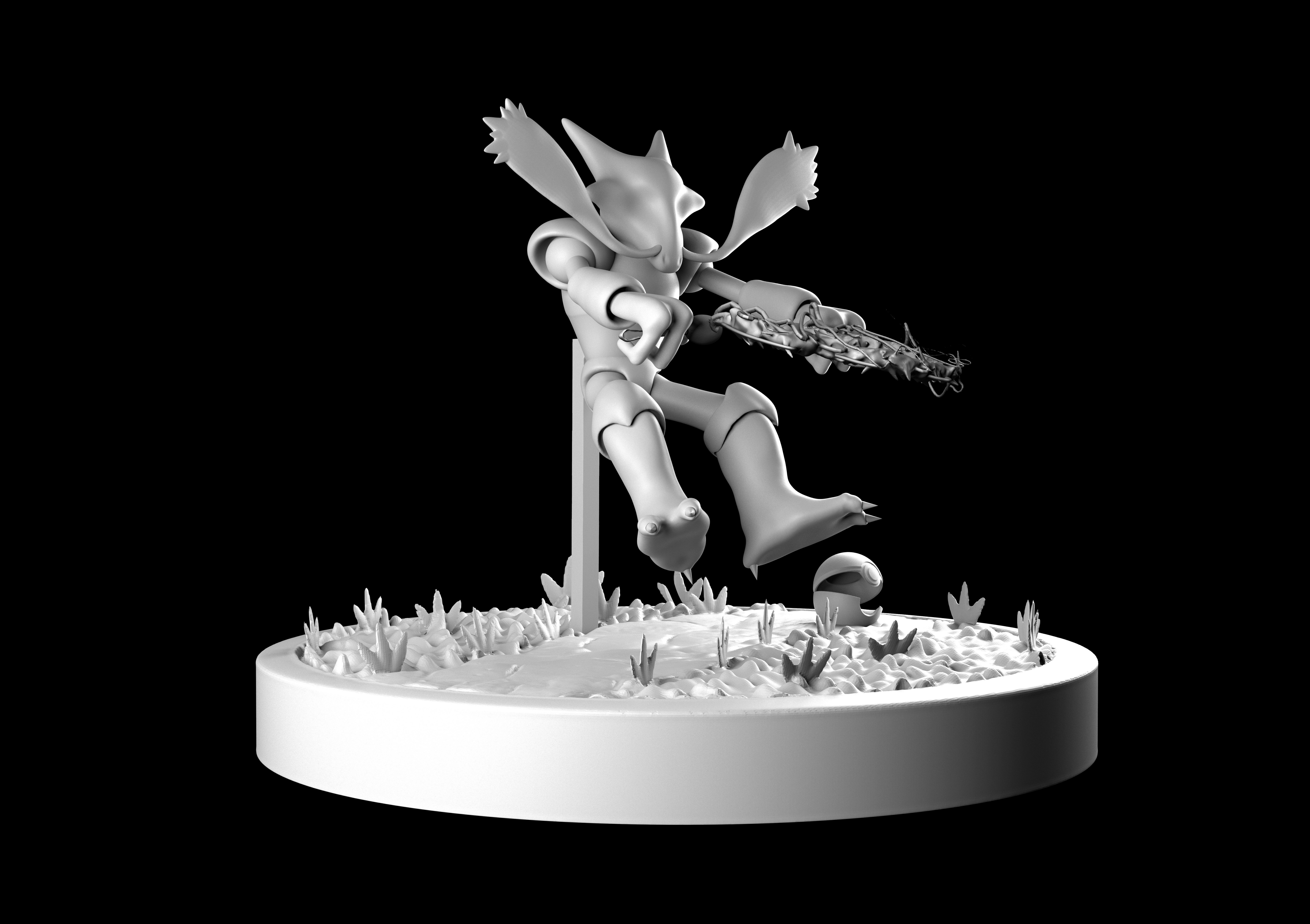 POKEMON ALAKAZAM 1st GENERATION 3D print model_1
