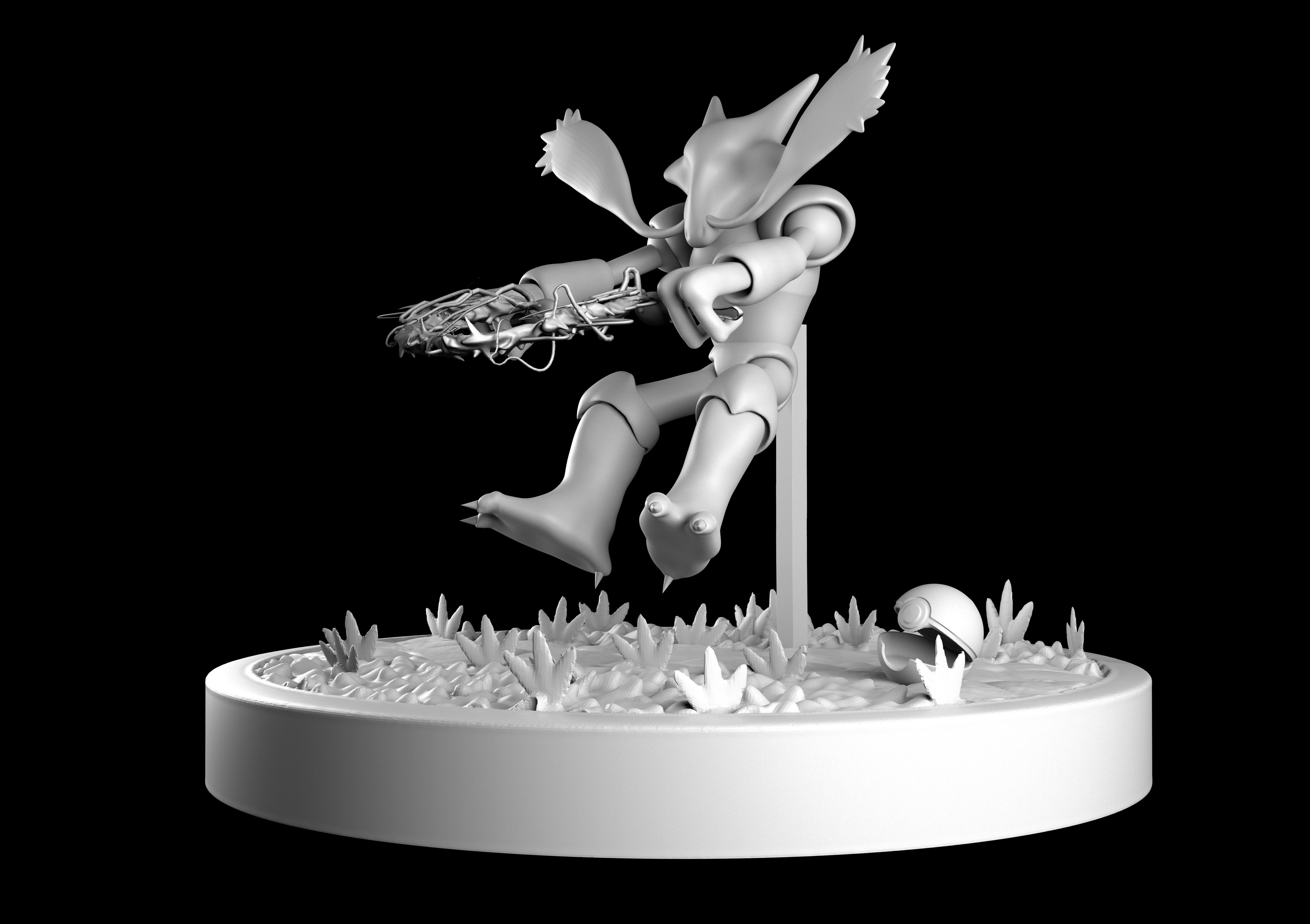 POKEMON ALAKAZAM 1st GENERATION 3D print model_3