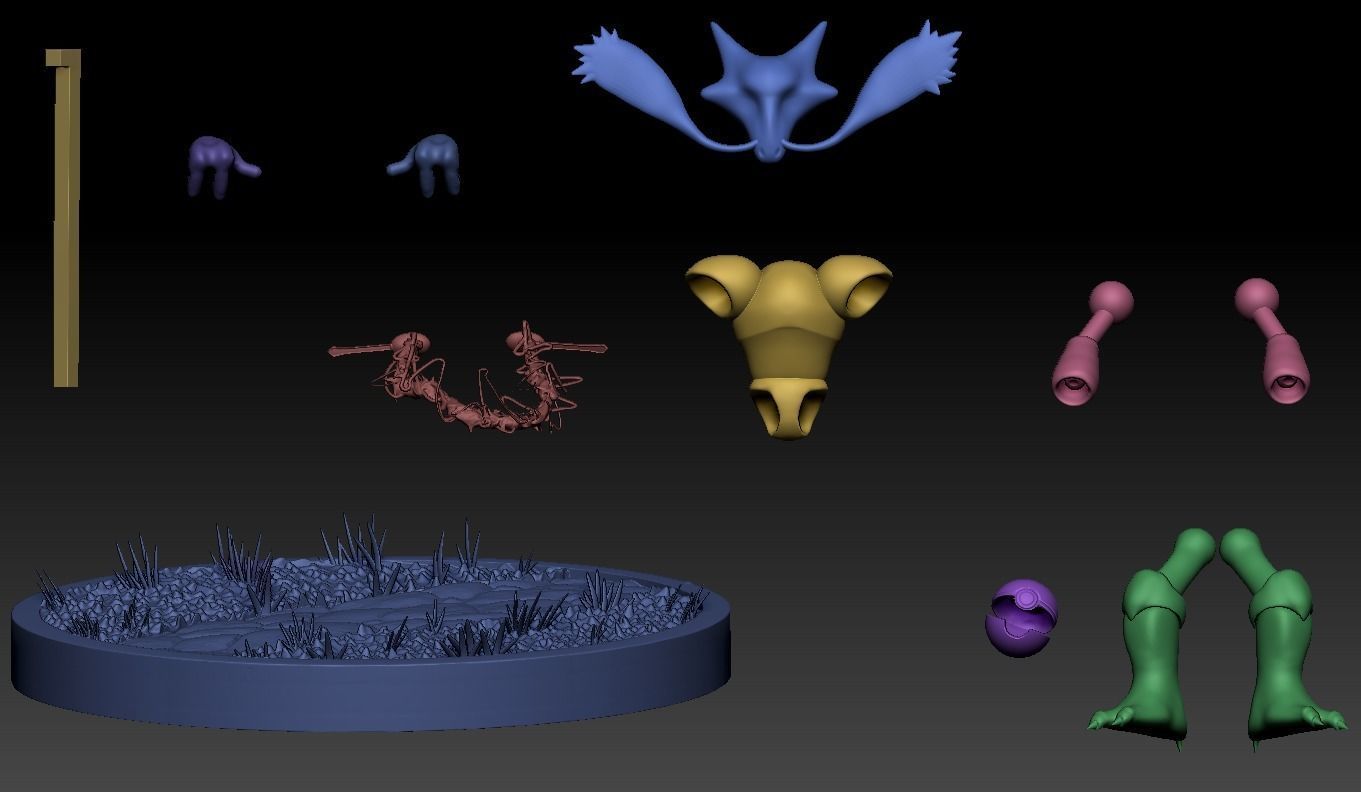 POKEMON ALAKAZAM 1st GENERATION 3D print model_12