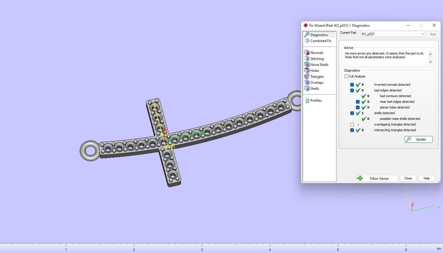  Curved Cross With Gems Pendant Necklace 3D print model_11