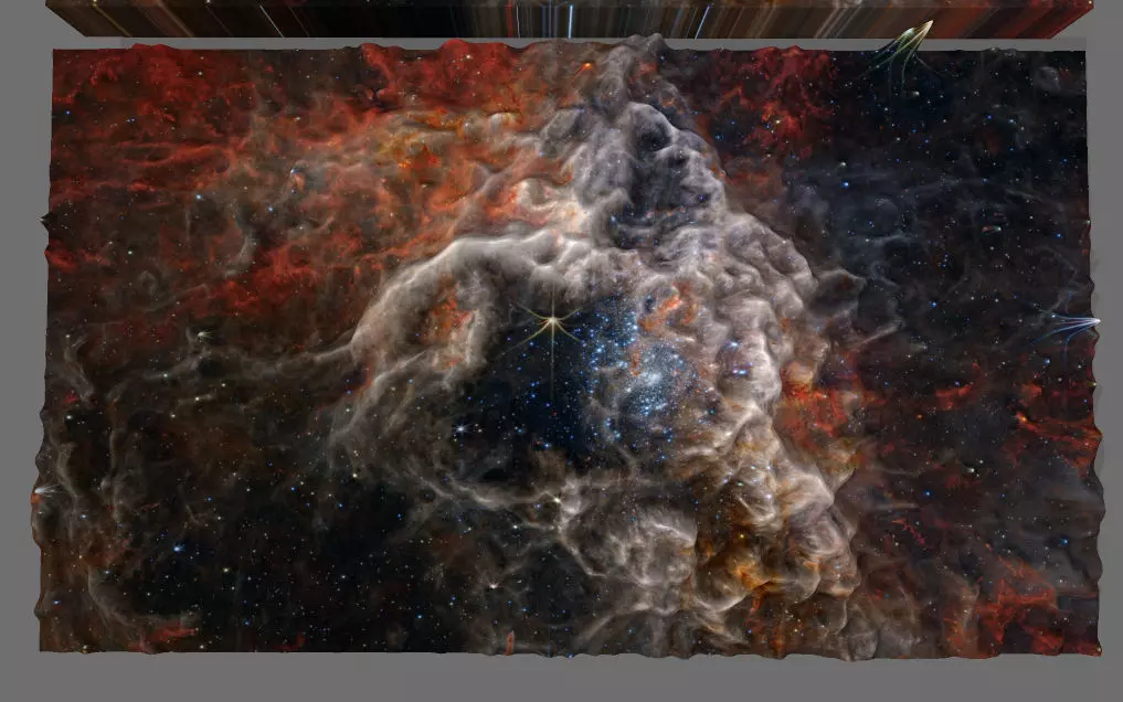 Tarantula nebula deep sky object 3d software analysis 3D print model_0