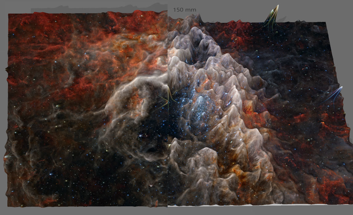 Tarantula nebula deep sky object 3d software analysis 3D print model_3