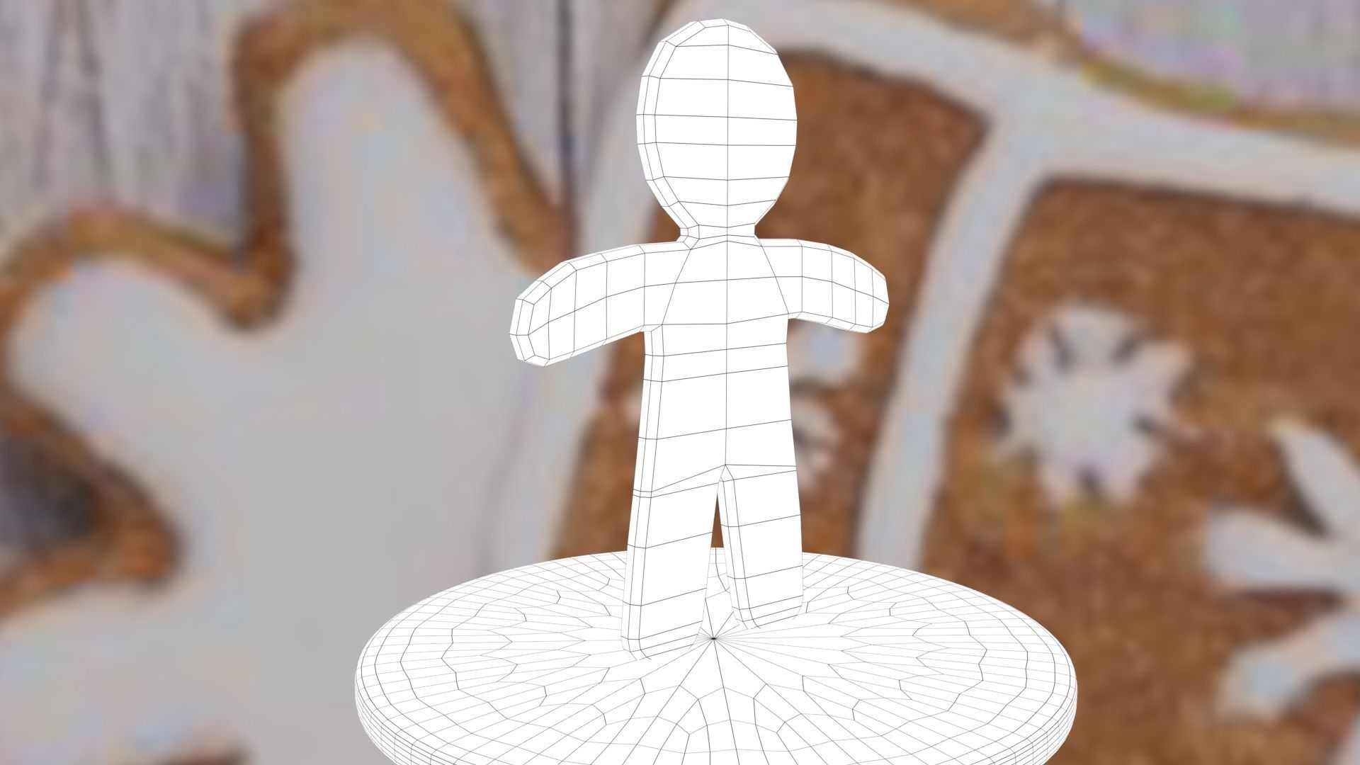 Christmas Gingerbread Man Low-poly 3D model_49