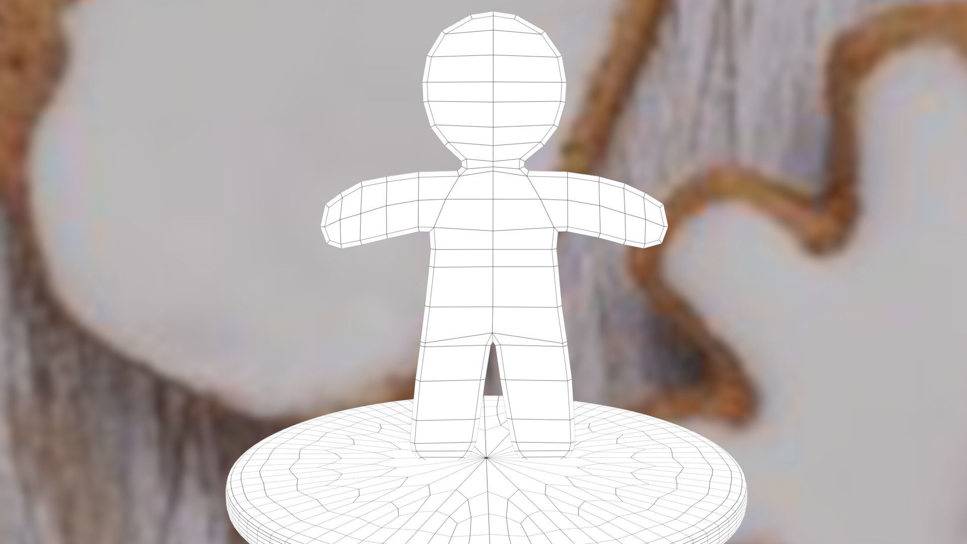 Christmas Gingerbread Man Low-poly 3D model_50