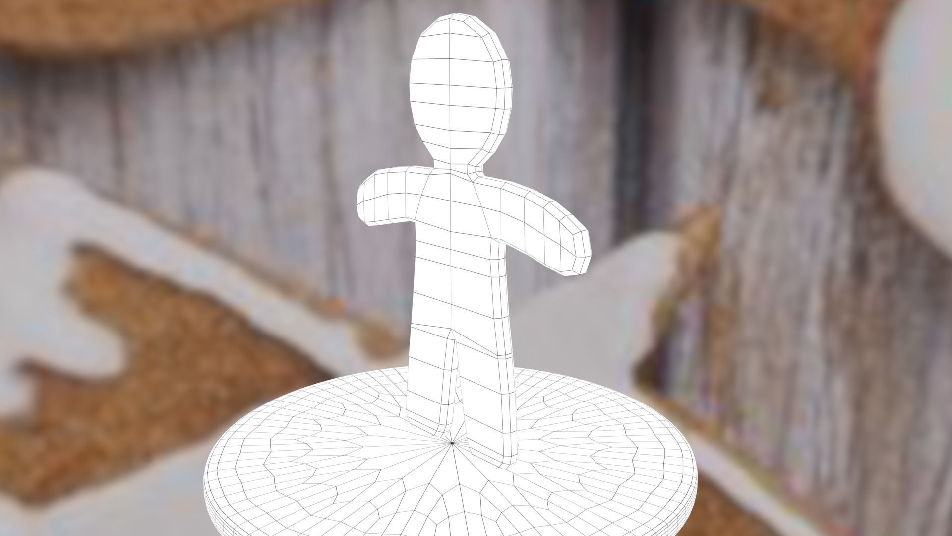 Christmas Gingerbread Man Low-poly 3D model_51