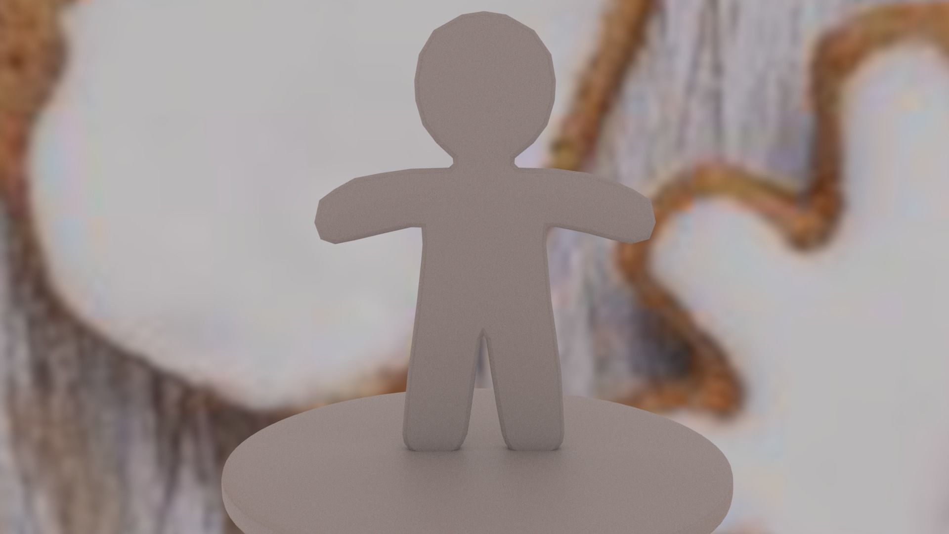 Christmas Gingerbread Man Low-poly 3D model_35