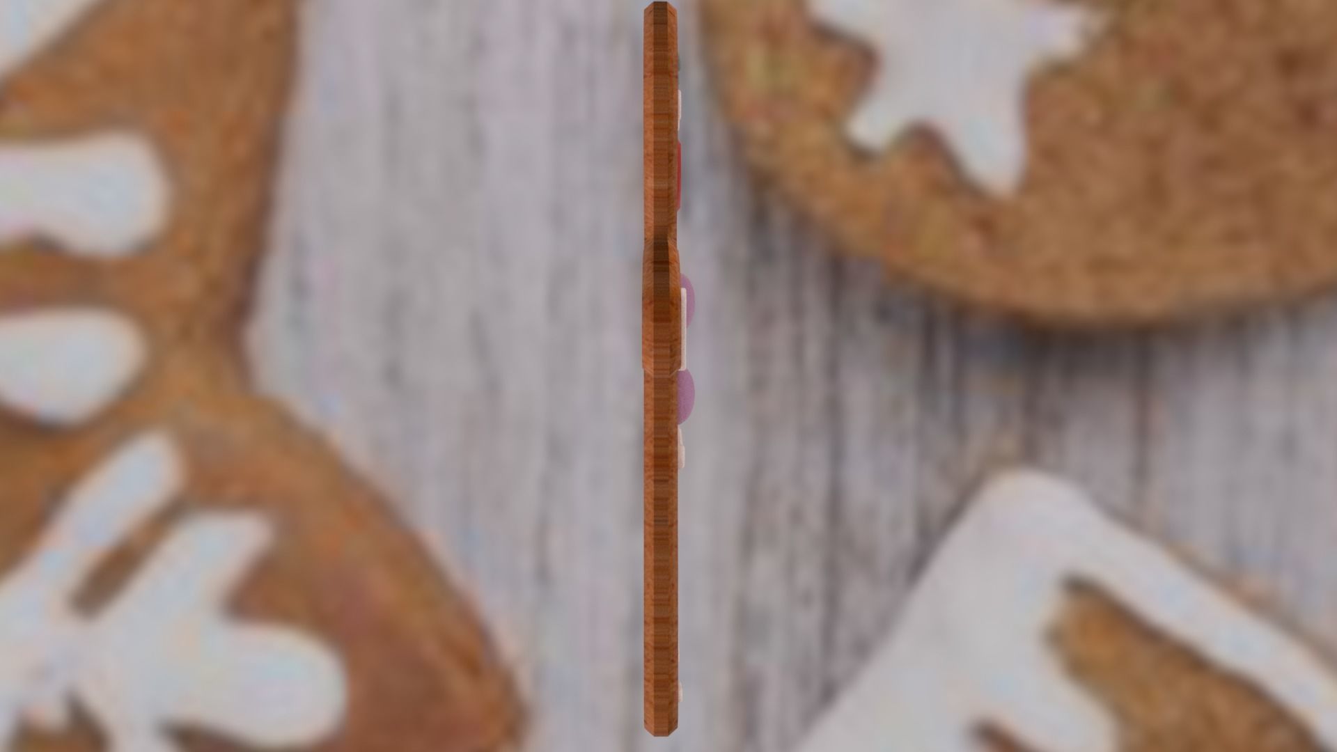 Christmas Gingerbread Man Low-poly 3D model_8