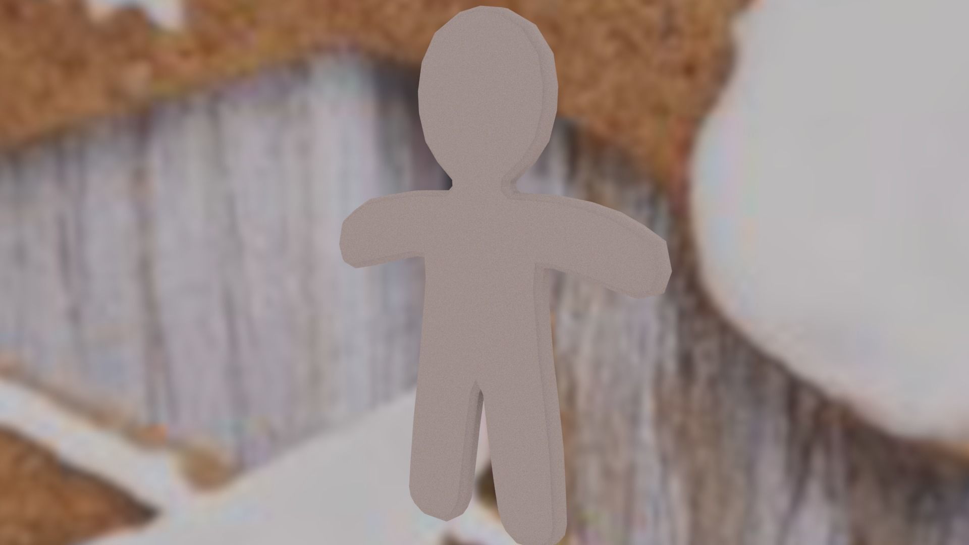 Christmas Gingerbread Man Low-poly 3D model_33