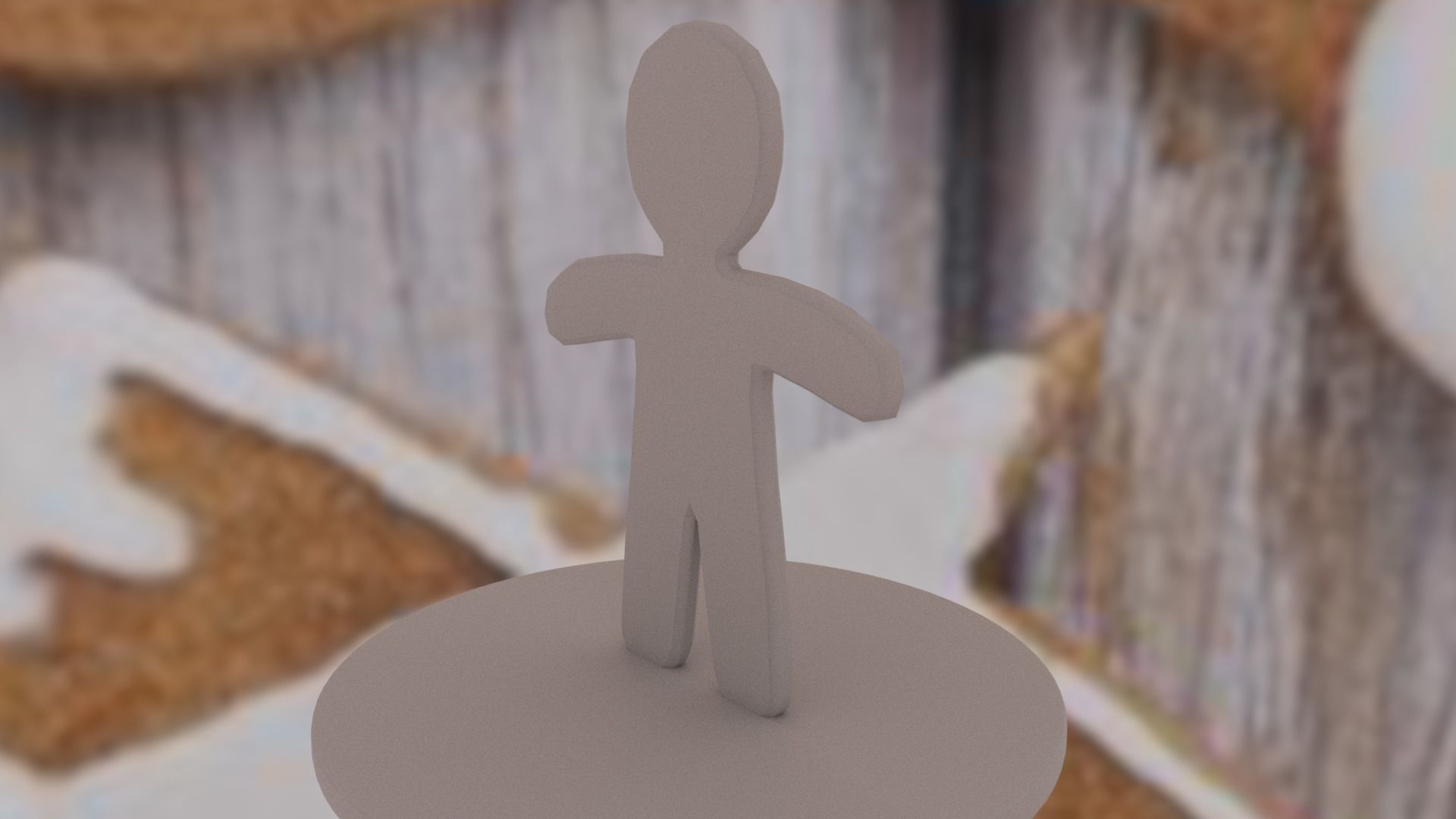 Christmas Gingerbread Man Low-poly 3D model_37