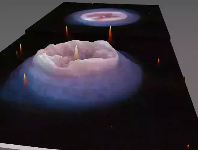 Inky Abyss deep sky object 3d software analysis 3D print model