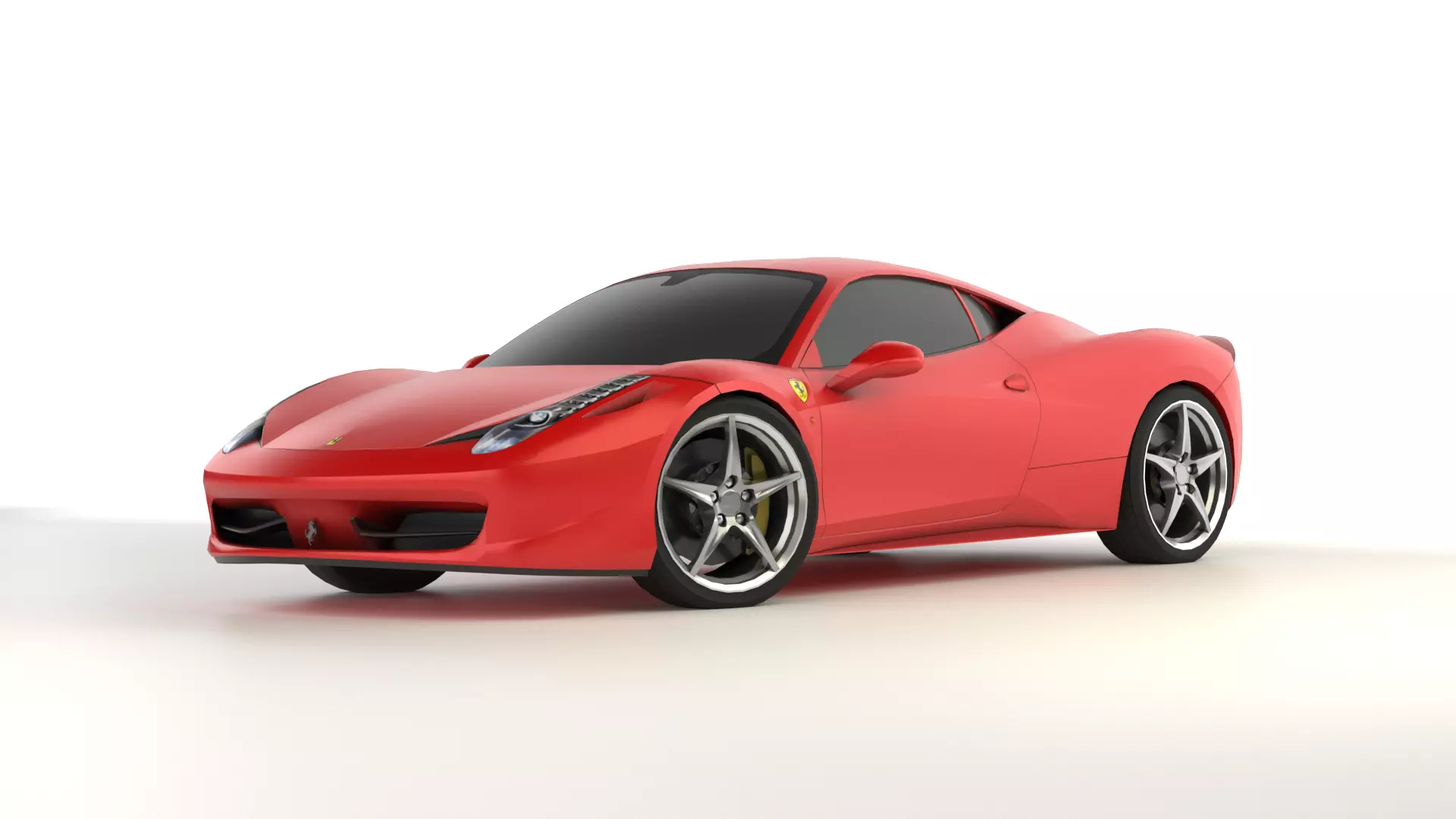 Ferrari 458 Italy Low-poly 3D model