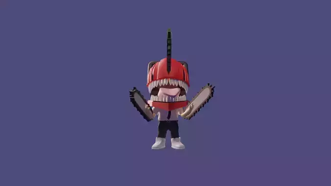 Denji chainsawman statue 3D print 3D print model
