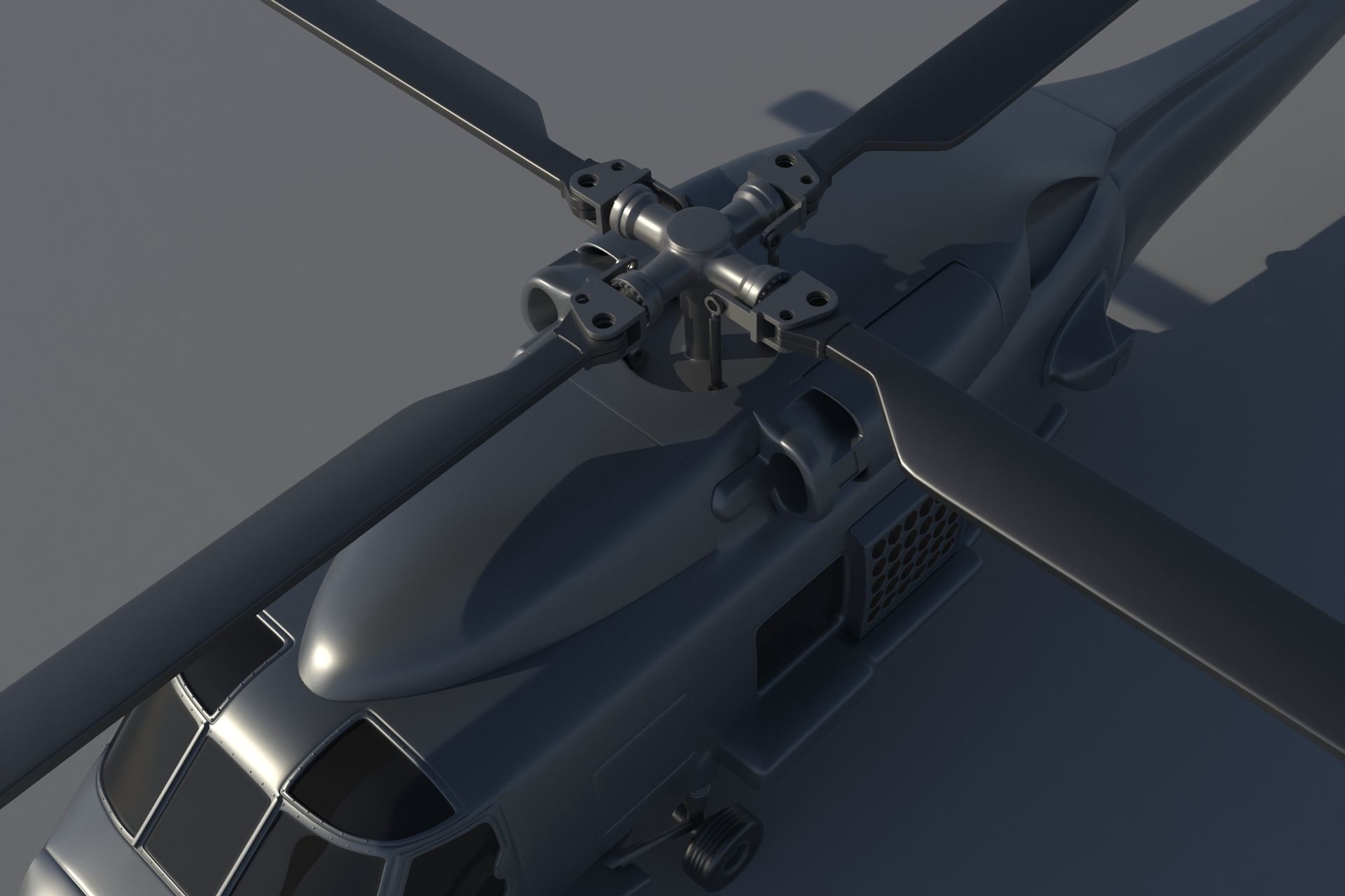 MH-60R blackhawk helicopter 3D print model_10