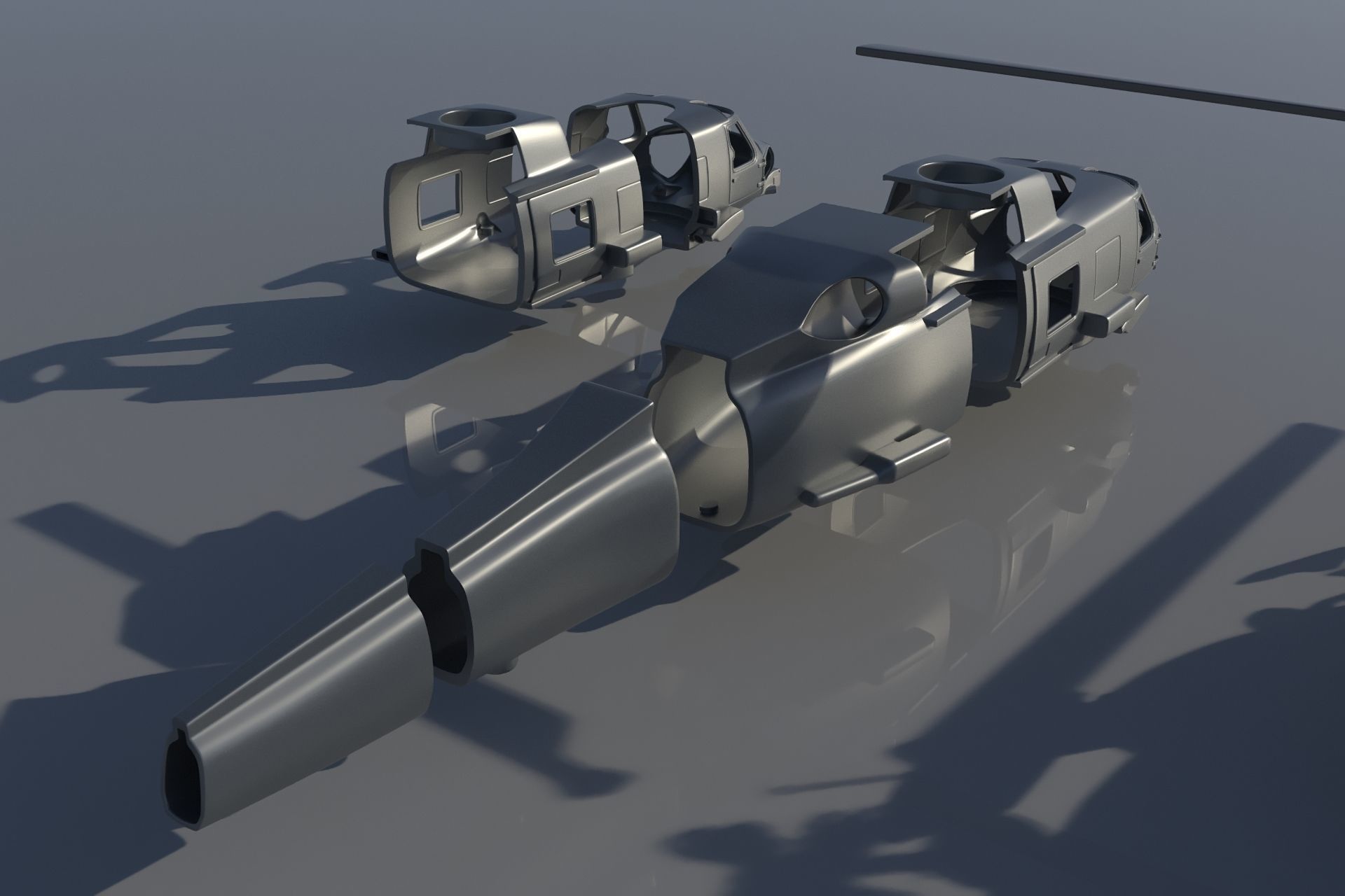 MH-60R blackhawk helicopter 3D print model_17