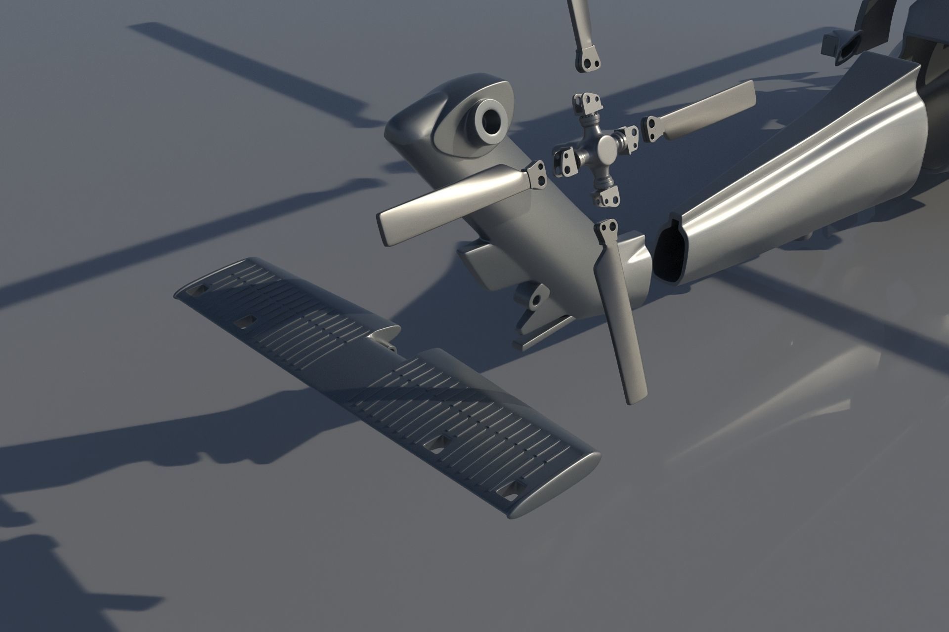 MH-60R blackhawk helicopter 3D print model_7