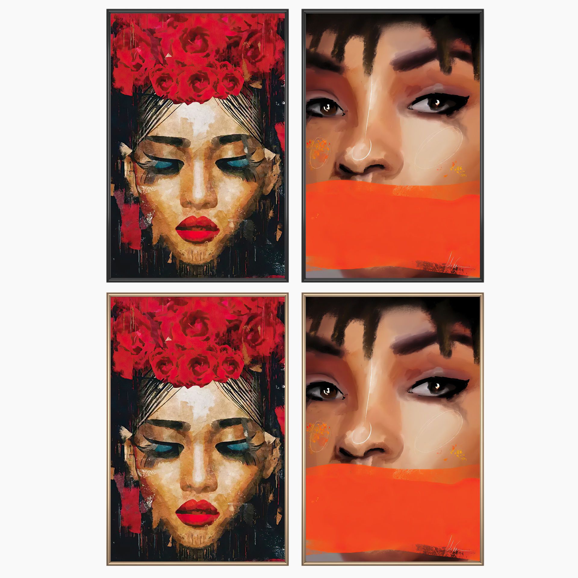 Wall Art Set 3835 3D model_1