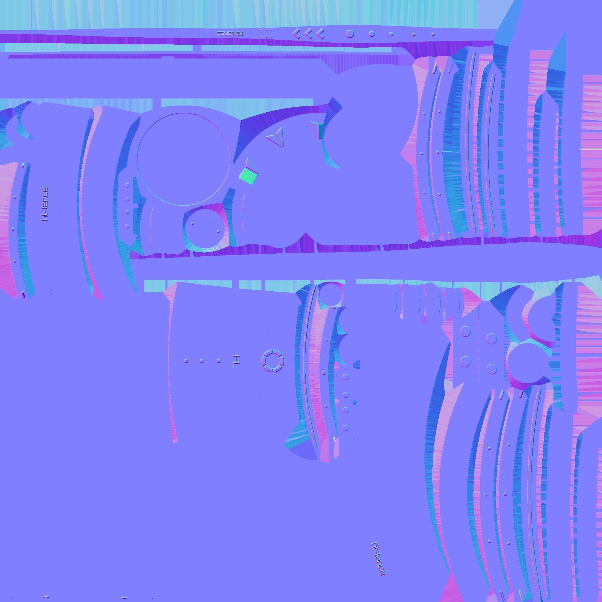 SciFi War Lance A09 Black Camo - Sci Fi Weapon Design Low-poly 3D model_25