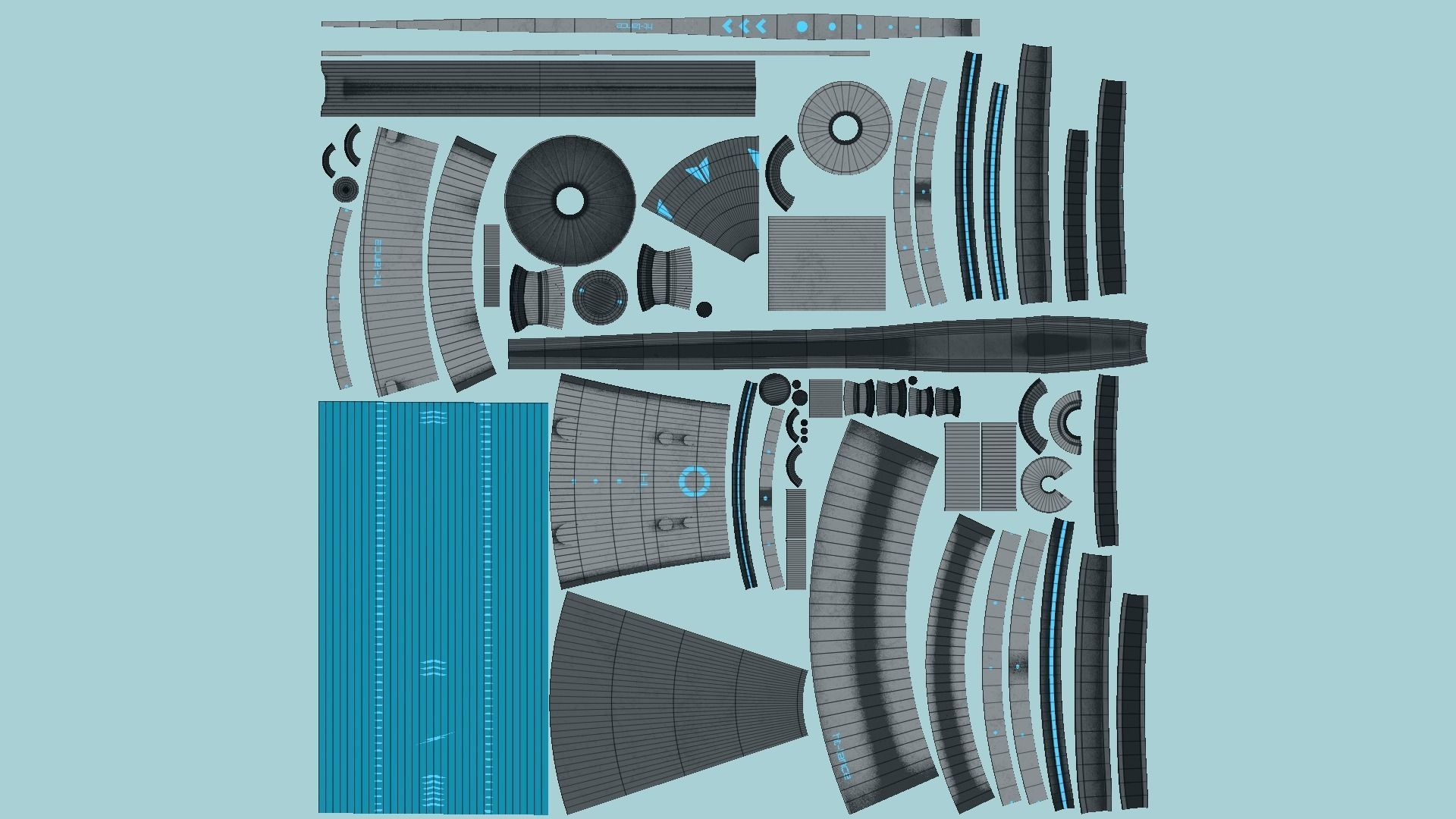 SciFi War Lance A10 Metal - Sci Fi Weapon Design Low-poly 3D model_5
