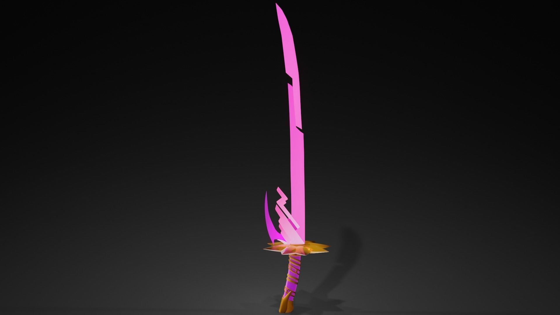 10 Unique Swords pack Low-poly 3D model_1