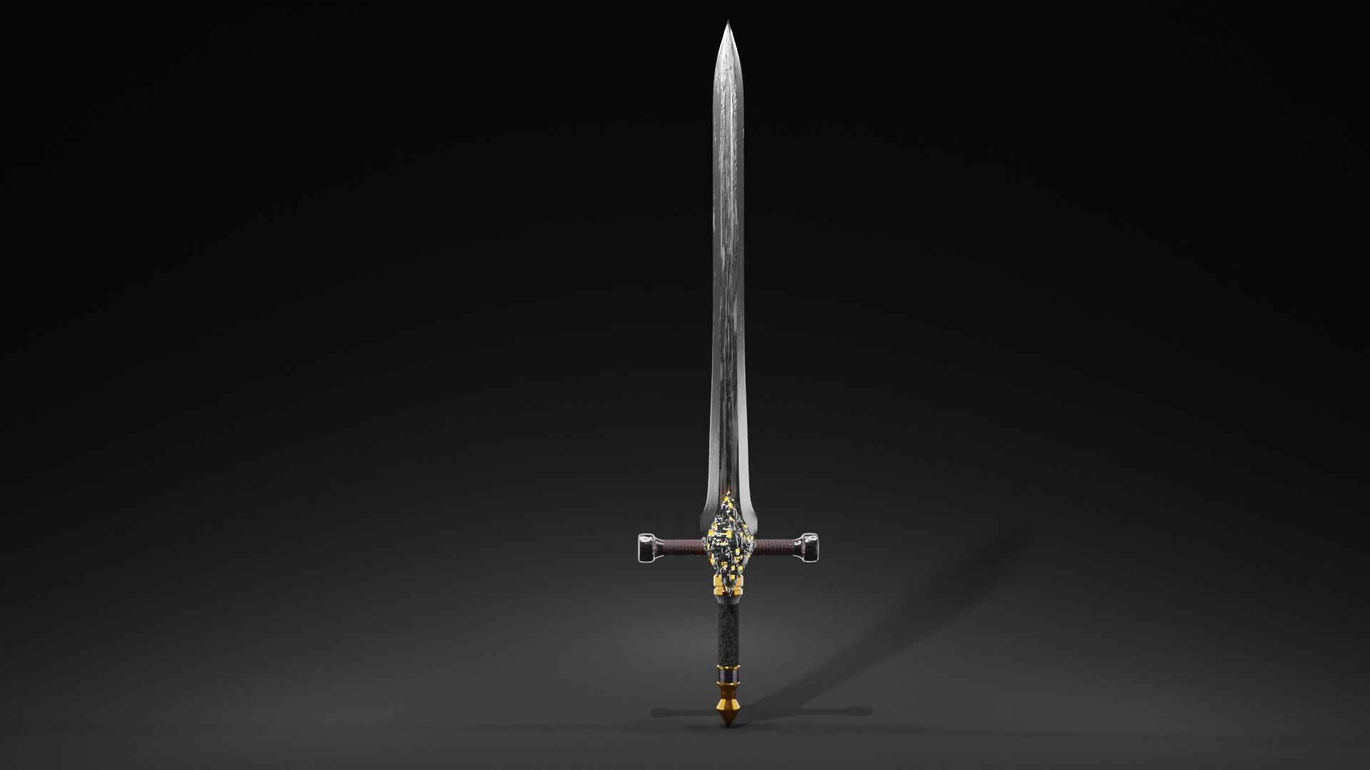 10 Unique Swords pack Low-poly 3D model_4