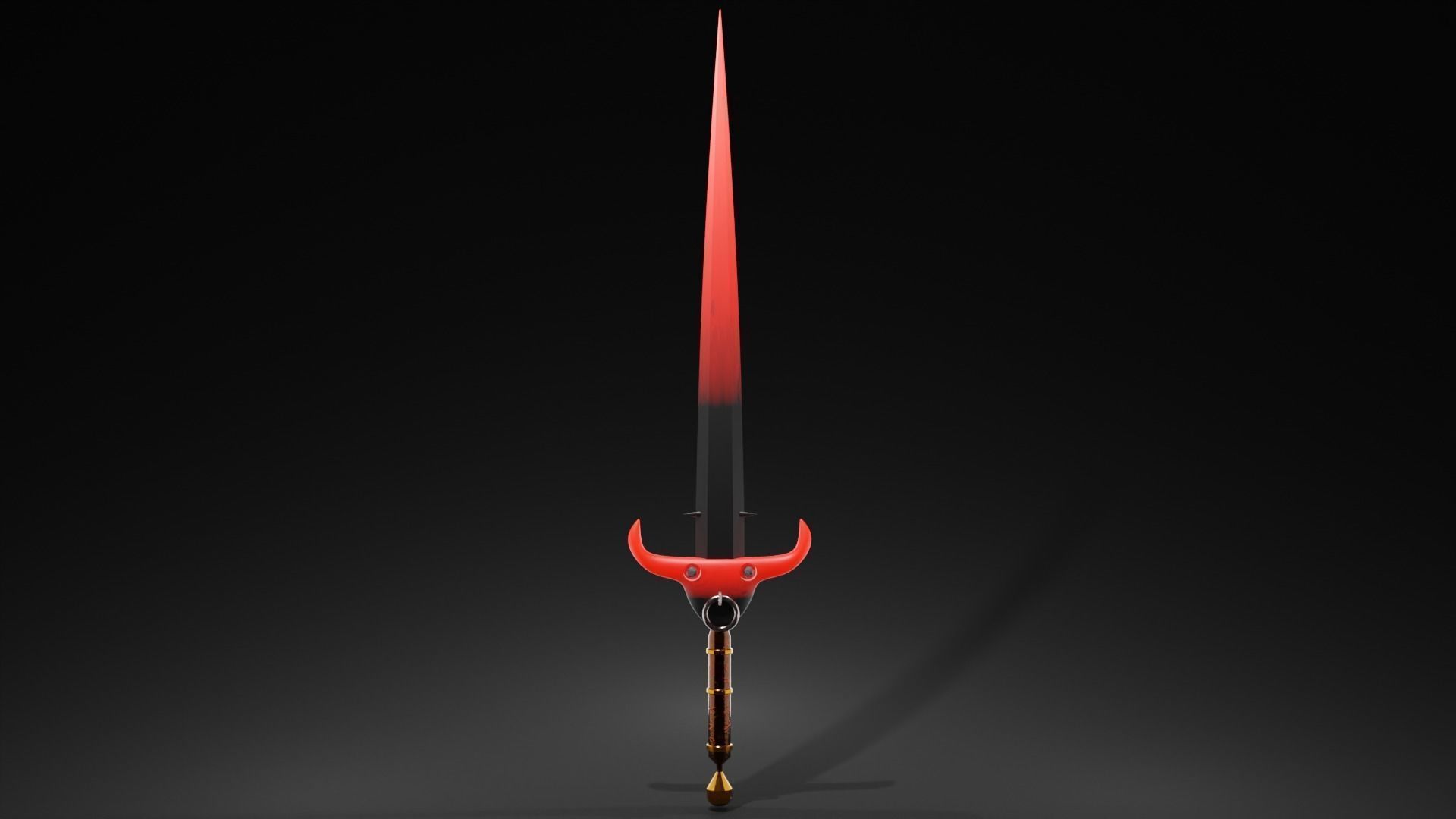 10 Unique Swords pack Low-poly 3D model_5