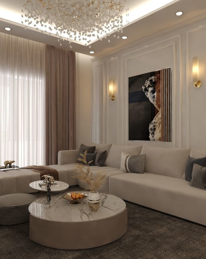 Interior Living Room  3D model_3