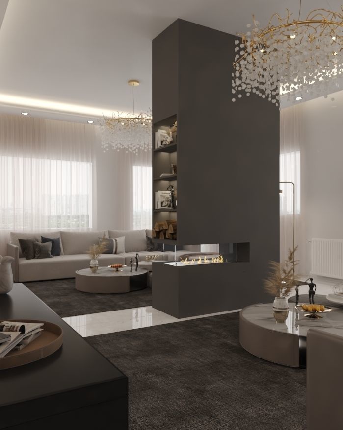 Interior Living Room  3D model_2