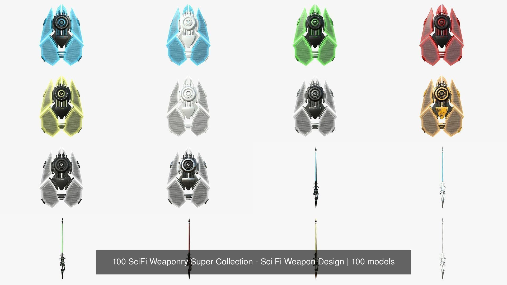 100 SciFi Weaponry Super Collection - Sci Fi Weapon Design _11