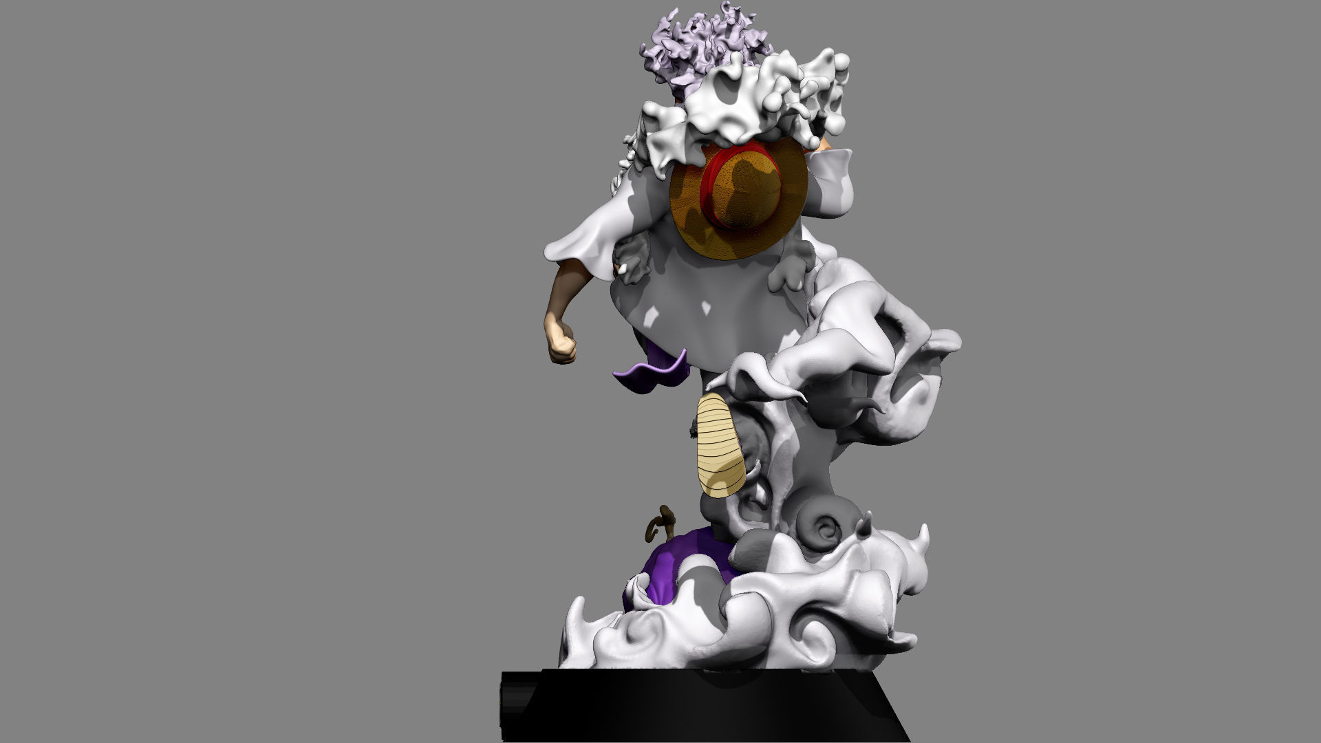 Monkey D  Luffy  one piece 3D print model_4