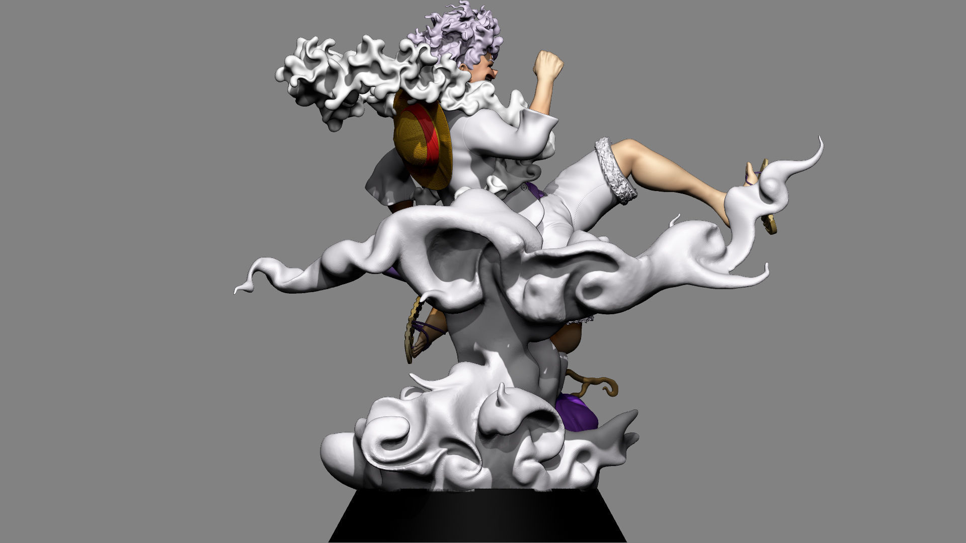 Monkey D  Luffy  one piece 3D print model_3