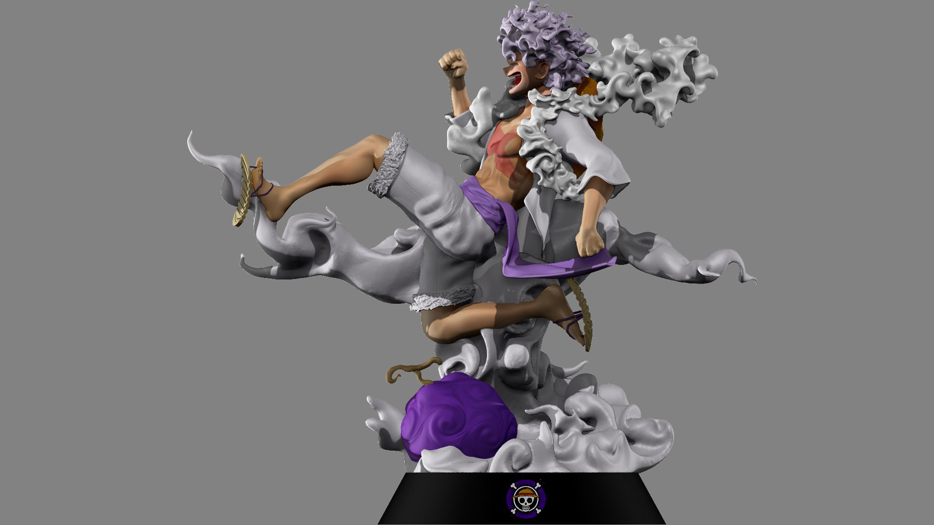Monkey D  Luffy  one piece 3D print model_1