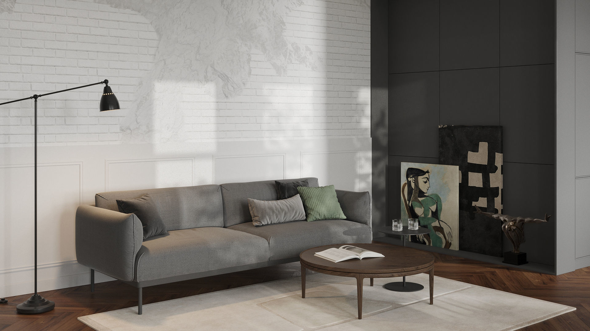 Modern residential interior 02 3D model_7