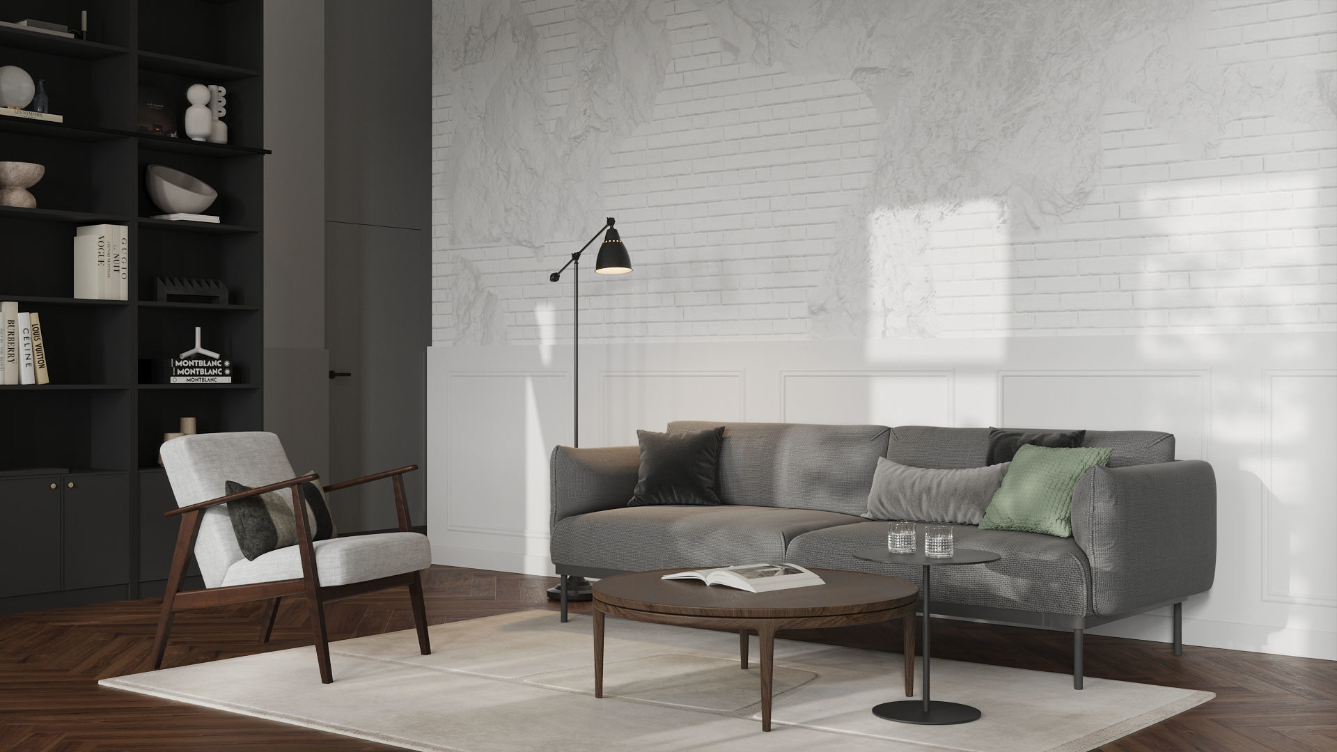 Modern residential interior 02 3D model_5