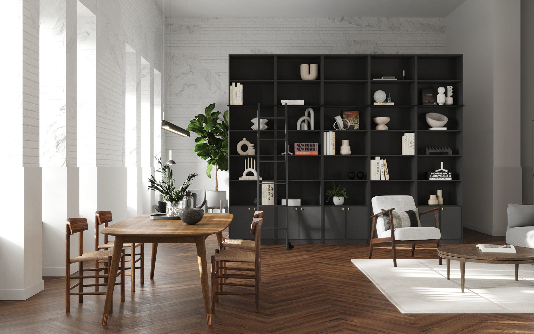 Modern residential interior 02 3D model_6